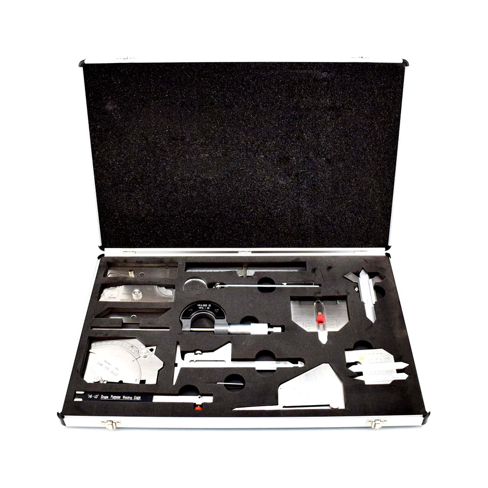 Inspection Tool Kit C/W Case 14pcs Fillet Welding Set Gage Inspection Welding Gauge