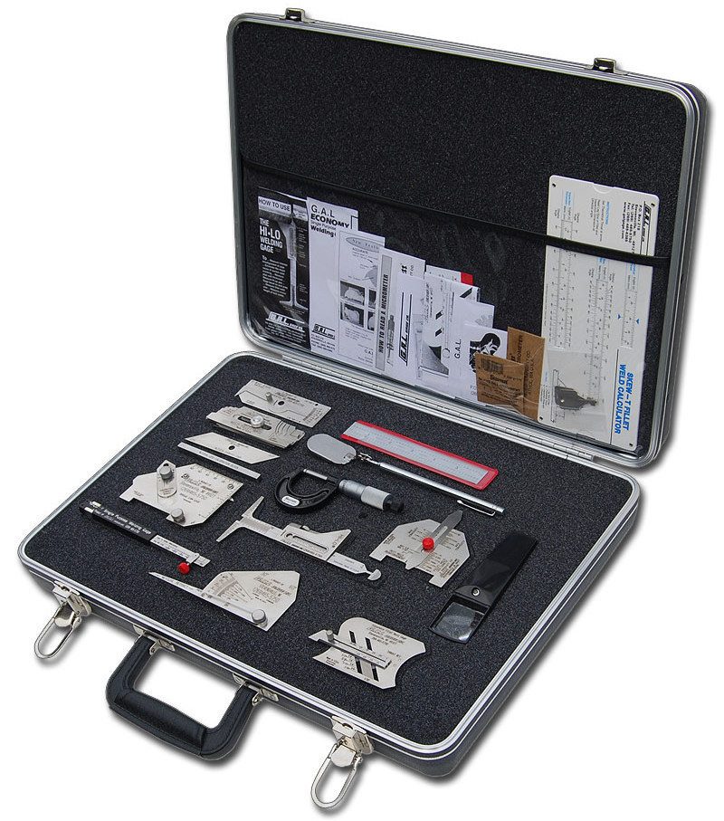 DEM WG041 Inspection Tool Kit C/W Case 14pcs Fillet Welding Set Gage Inspection Welding Gauge