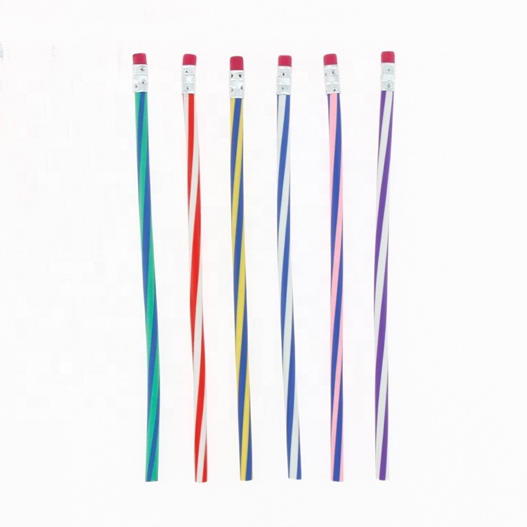 Back To School Stationery Soft Pencils Plastic Flexible Soft Pencil High Quality Standard Pencil Toy