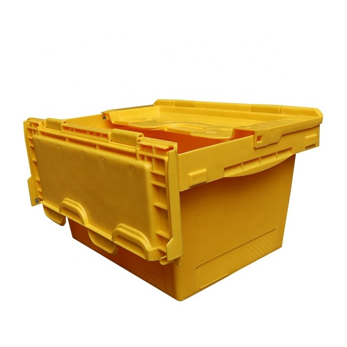 QS Small Plastic Storage Box Nesting Stackable Plastic Bins Plastic Containers  Moving Tote Storage Box Nest Crate  for Storage