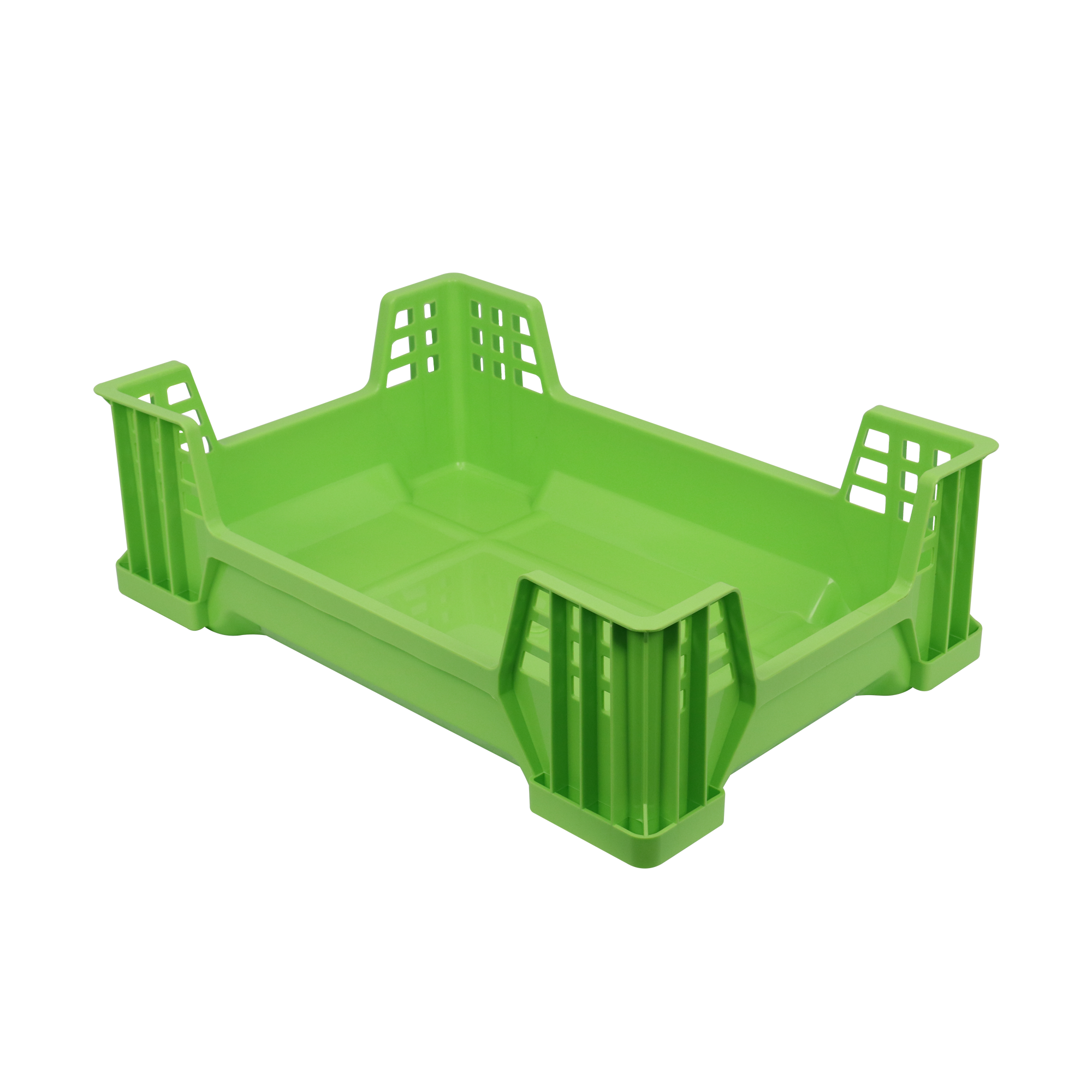 QS Stackable plastic insect turnover crate food safety certified moving crate polypropylene plastic insect breeding tray