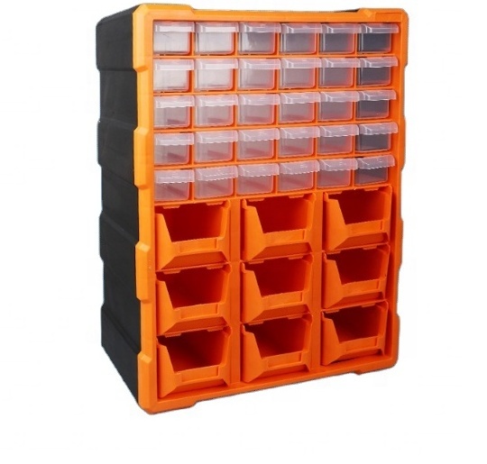 QS Mini Drawer Plastic Storage Bins Plastic Stackable Drawers Case Storage Cabinet Organizer Stacking Bins