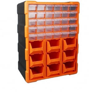 QS Mini Drawer Plastic Storage Bins Plastic Stackable Drawers Case Storage Cabinet Organizer Stacking Bins