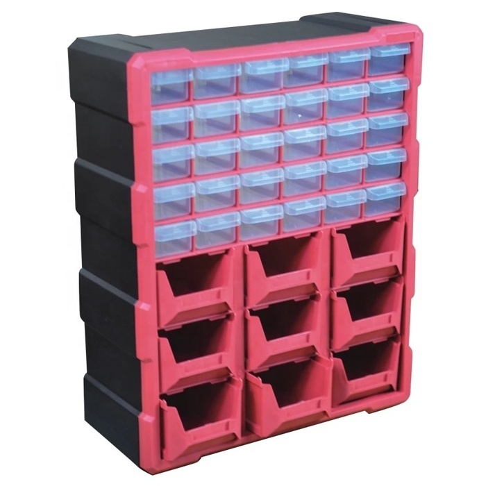 QS Wholesale High Quality Storage Plastic Drawer Bins plastic spare parts Warehouse Large Small Bins for Sale Stacking Storage