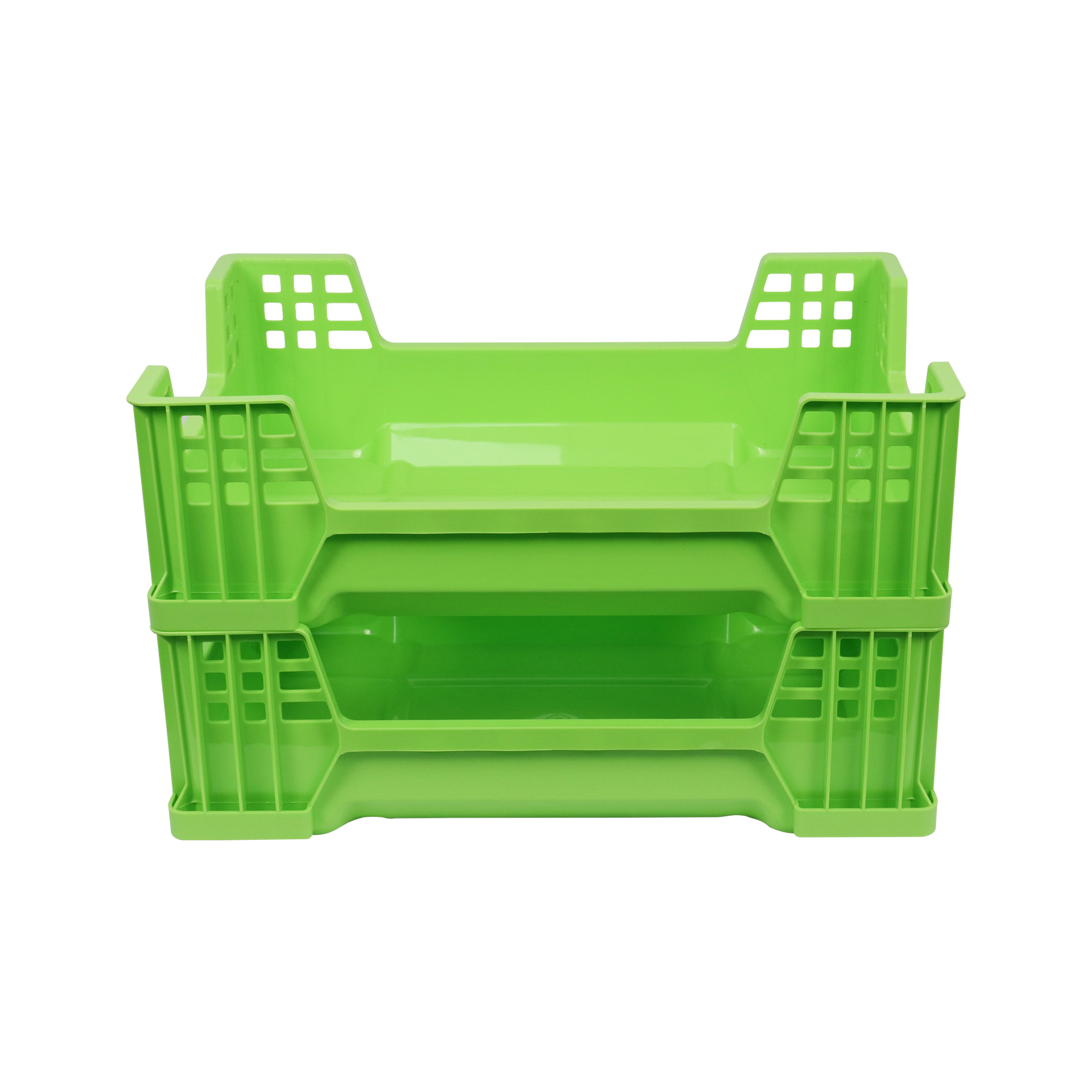 QS Stackable plastic insect turnover crate food safety certified moving crate polypropylene plastic insect breeding tray