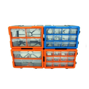 QS Stackable Storage Spare Parts Bins For File Cabinet Plastic Storage Drawer Bins Storage Plastic File Crate Plastic Shelf Bins