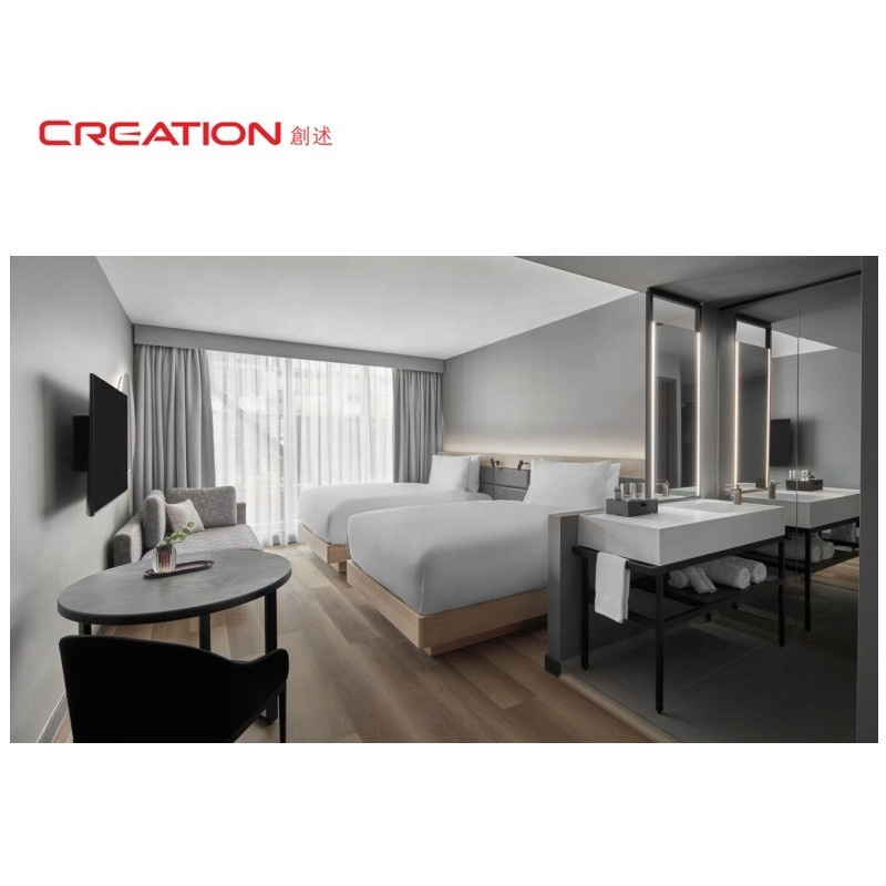 CREATION Hotel Room Furniture Supplier AC Hotel Marriott Melborne Southbank Full Wood Furniture Manufacturer