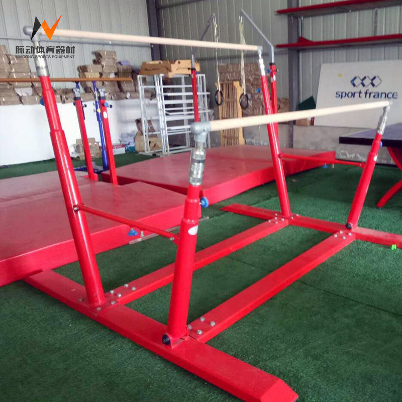 Professional outdoor adjustable gymnastic gym uneven parallel bars for sale