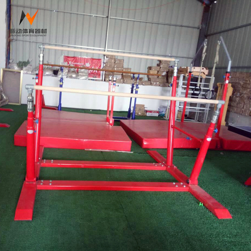 Professional outdoor adjustable gymnastic gym uneven parallel bars for sale