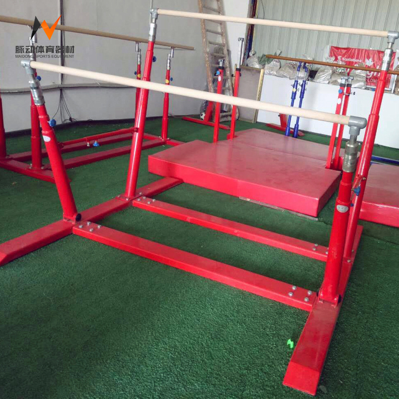 Professional outdoor adjustable gymnastic gym uneven parallel bars for sale