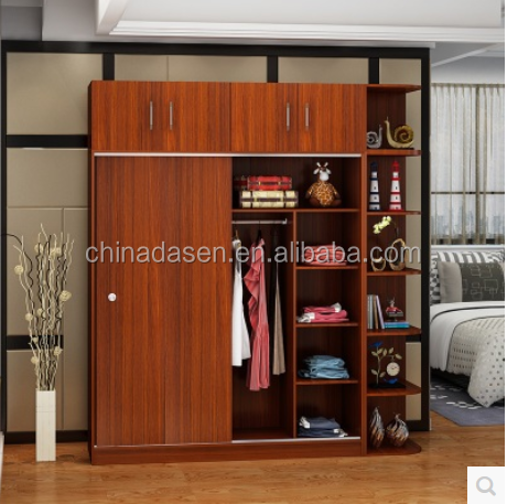 chinese modern cheap mdf furniture 3 doors/4 doors   wardrobe