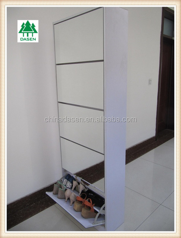 hot selling good service shoe cabinet with full length mirror