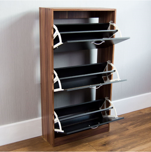 mini wooden shoe rack