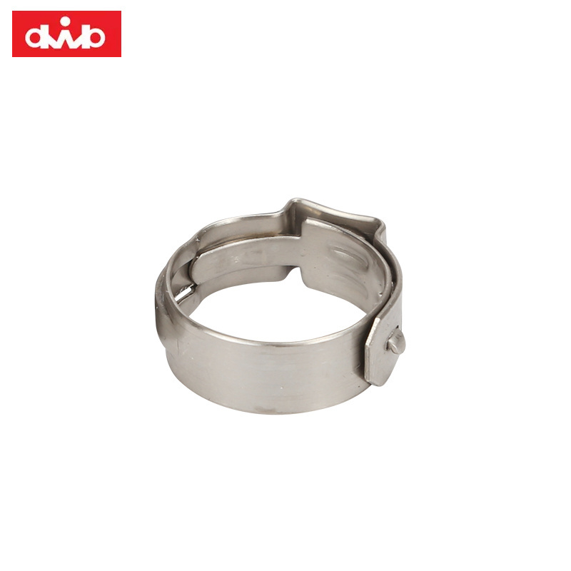 stainless steel 1 ear crimp hose clamps   17.0mm