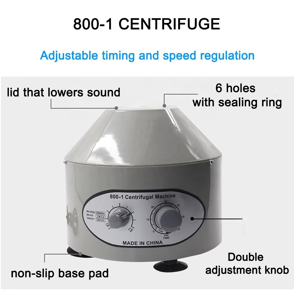 800-1 centrifugal machine electric 4000r/min low speed lab centrifuges