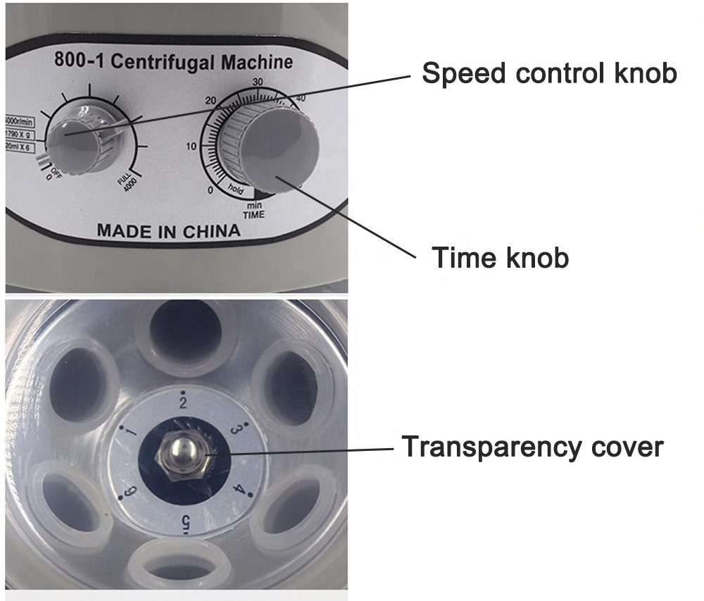 800-1 centrifugal machine electric 4000r/min low speed lab centrifuges