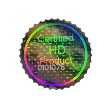 Hot Sale Anti-counterfeiting Glue Sticker Hologram Label printing