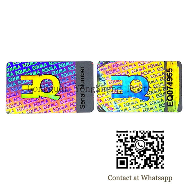 Custom security card hologram sticker with hologram strip