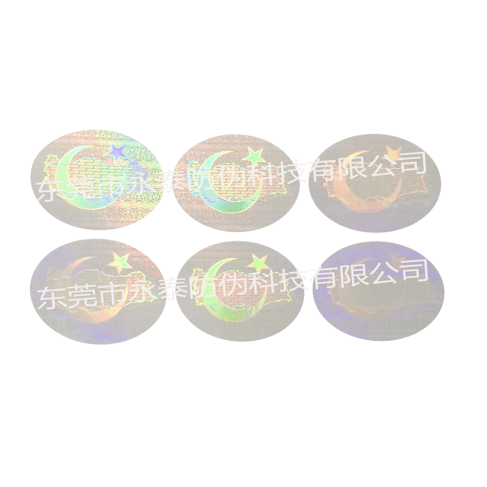 Card overlay transparent hologram sticker printing transparent hologram