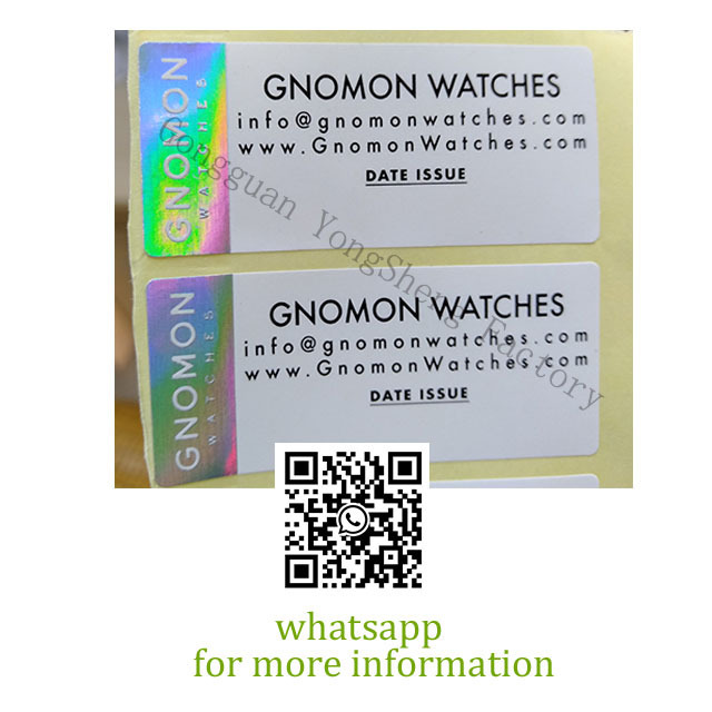 Multi-layer CRL laser transparent numbering 3d hologram VOID tamper resistant hologram sticker