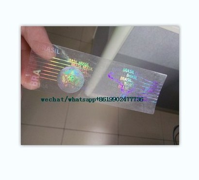 Brazil hologram overlay sticker printing 3D hologram sticker lamination film card hologram