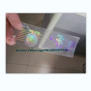 Brazil hologram overlay sticker printing 3D hologram sticker lamination film card hologram