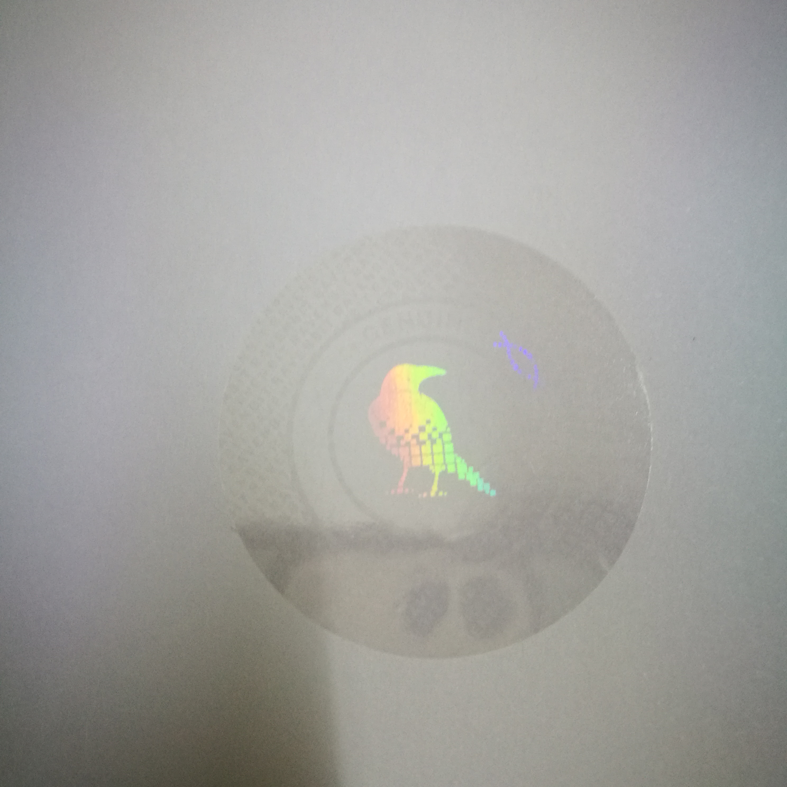 Card overlay transparent hologram sticker printing transparent hologram