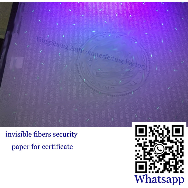 Customized watermark paper anti-counterfeiting security bond paper ticket/coupon/voucher certificate paper