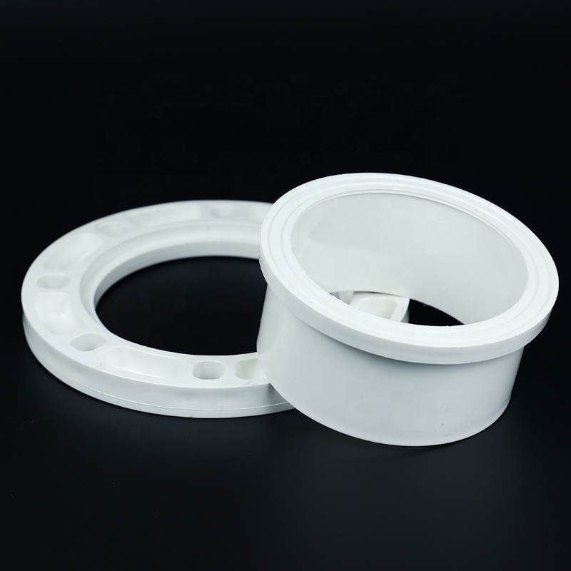 china wholesale thread water fittings 4 inch gray water high pressure 90mm pvc pipe connectors  pvc flange