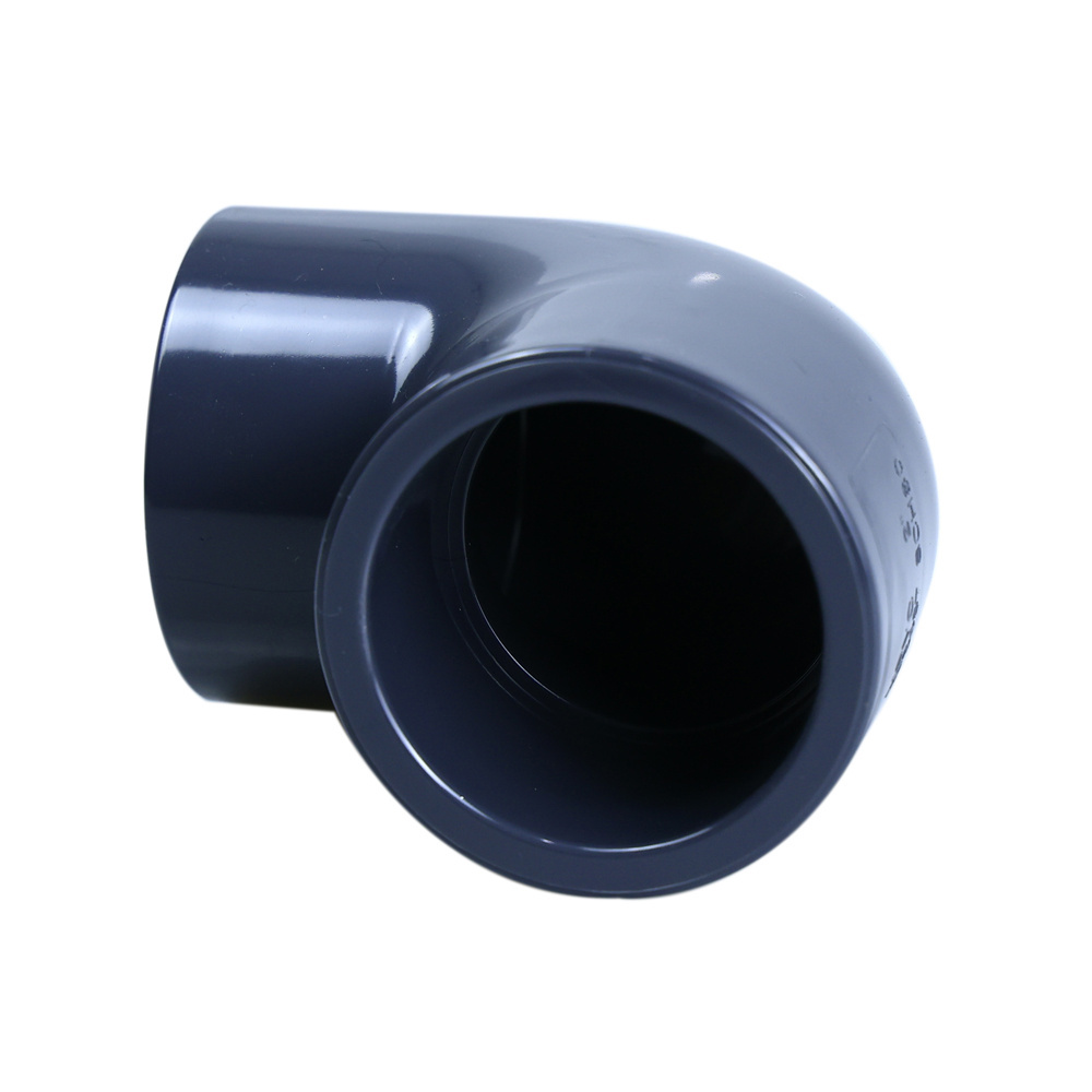 ASTM SCH80 90 degree elbow gray 1-1/2 inch pvc plastic pipe fittings on sale