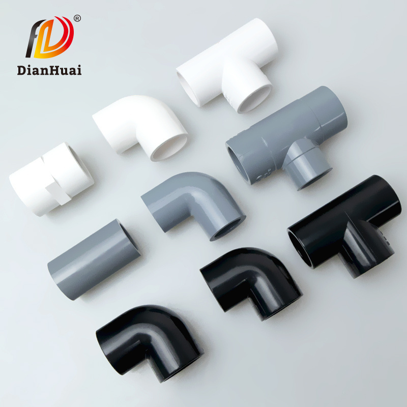 PVC Pipes and Fittings Water pvc 90 degree elbow UPVC pvc plastic pipe 45 Degree Elbow