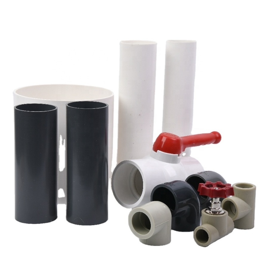 wholesale Large Diameter 20Mm-160Mm 100Mm 150Mm 1 2 3 4 5 6 Inch Plastic white gray Rigid Pvc-U Pvcu Pvc U Water Pipe