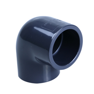 ASTM SCH80 90 degree elbow gray 1-1/2 inch pvc plastic pipe fittings on sale