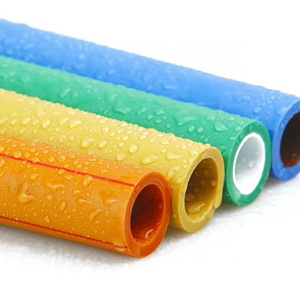 Germany Standard PP PP-R pipes and fittings Cold and Hot waterPPR plastic tubes green blue yellow pipes