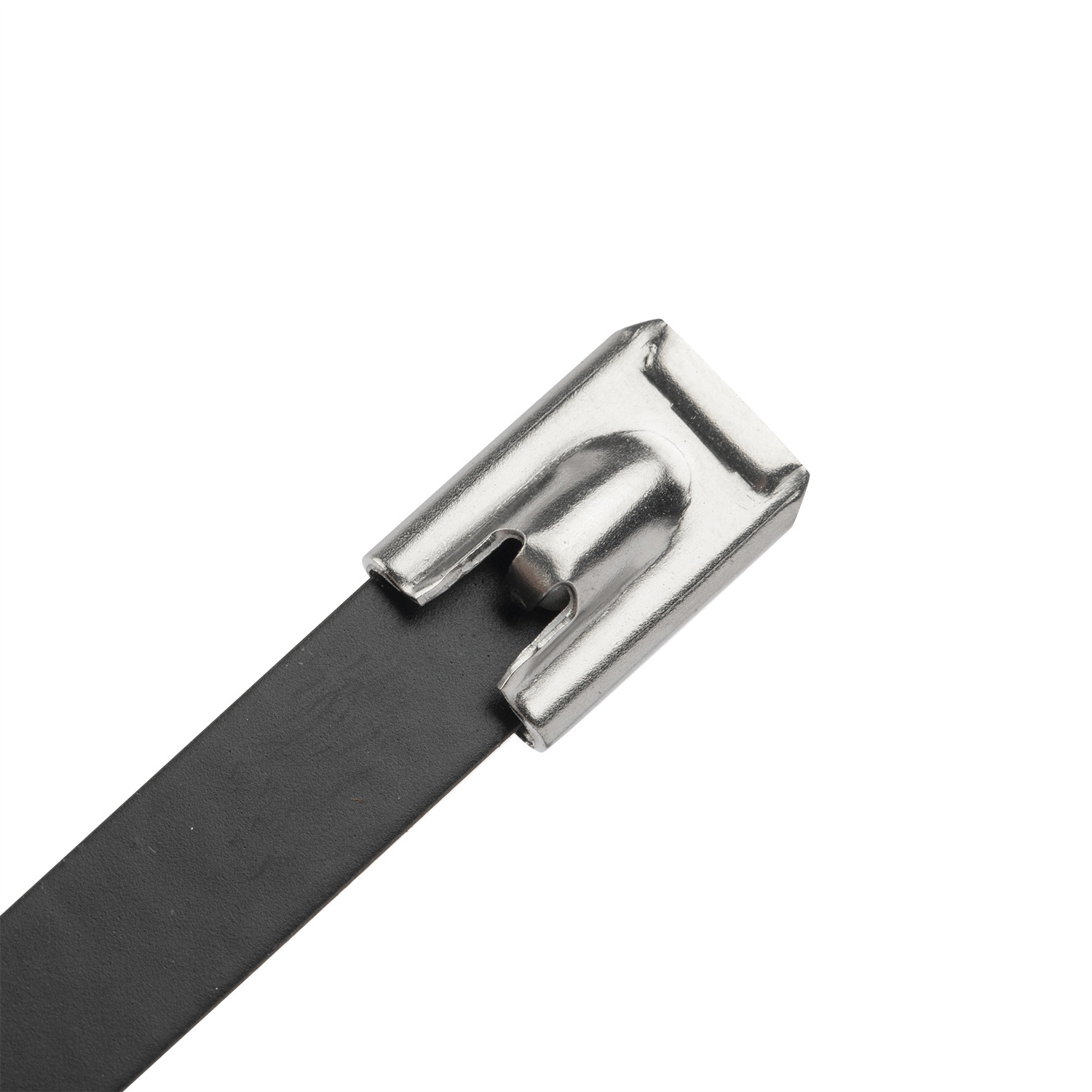 PVC plastic-coated Metal Ball Lock Type Zip Tie 304 Full Spray-coated Stainless Steel Cable Ties