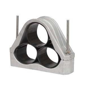 JGP aluminum alloy three core zigzag cable fixing clamp high-voltage fiber optic cable cleat