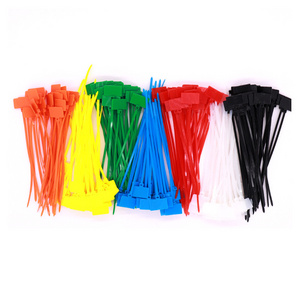 Identification Tag Cable Tie Marker Self-locking Zip Ties 4*200mm Nylon Cable Ties Tag Labels