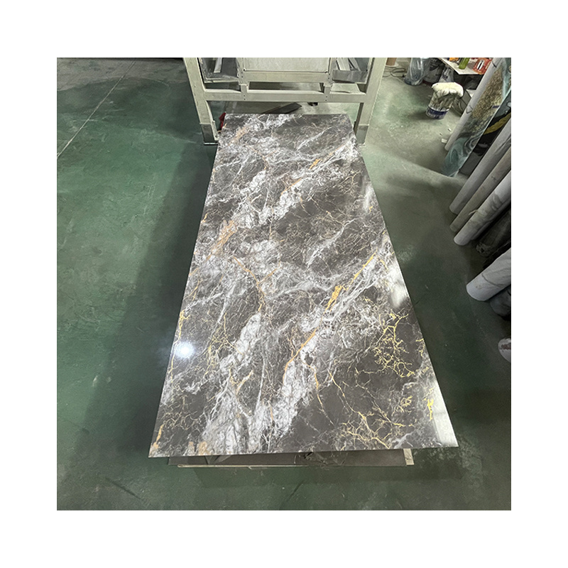 High quality Pvc Marble Sheet Uv Wall Panel For Interior Decoration Shower Wall Panels Isolation Decorative Wall Panels