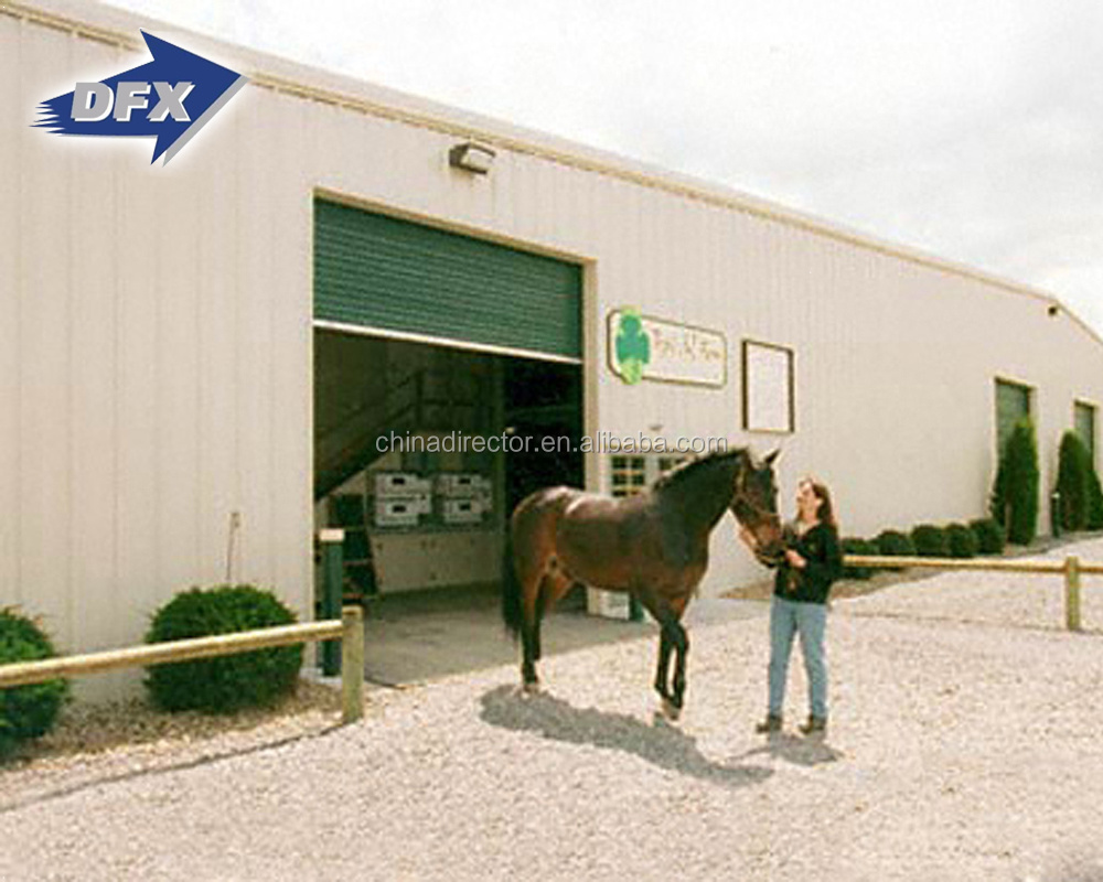 Build Sports Hall Inside Riding Steel Structure Prefabricated Horse Barn