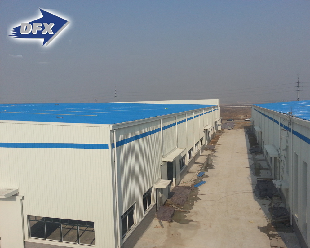 Qingdao high light welded H section metal frame mini prefabricated storage warehouse building for sale