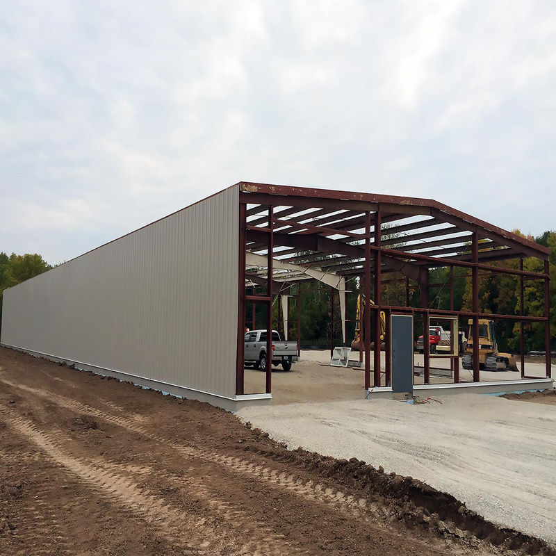 Security Construction Sandwich Panel Insulated Wide Span Light Steel Structure Framework Warehouse