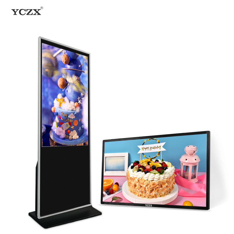 Digital Signage Advertising Video Player Indoor Interactive Lcd Totem Display Kiosk Floor Standing Touch Screen