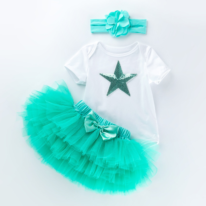 New wholesale baby girl outfits 1st 2nd birthday dress cute princess tutu skirt romper dress set