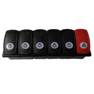 Marine Waterproof Laser On/Off  LED Light Bar Bus spare parts bus rocker switch