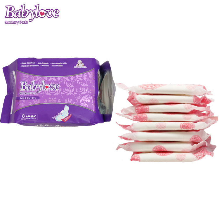 Disposable Hygienic Products Free Style Women Sanitary Towels Menstrual Feminine Hygiene Period Sanitary Pad 100% Organic Cotton