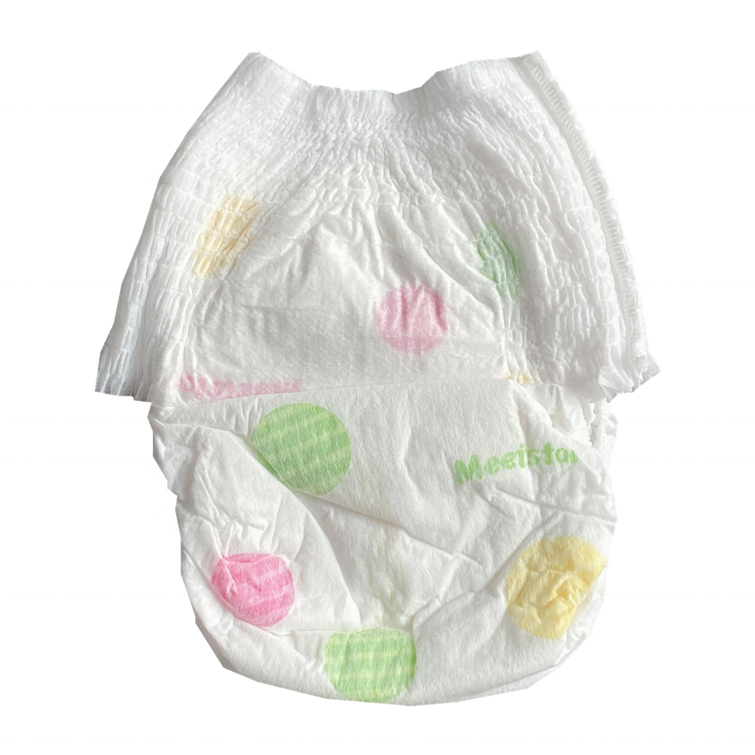 Free Sample OEM/ODM Cloth Baby Diapers 2023 New Designs Accept Customized Dry Surface Disposable No Fragrance Baby Diapers Pants