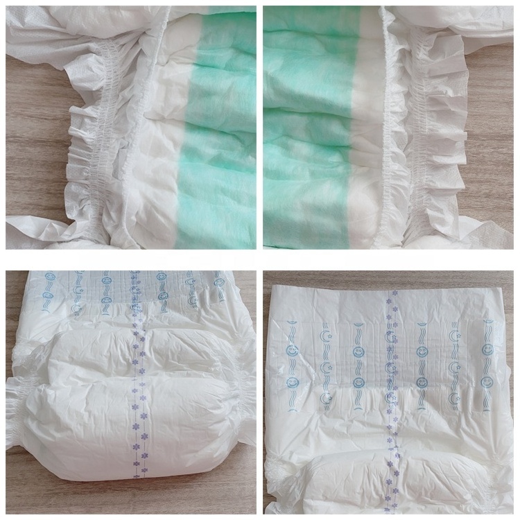 Adult Diaper Custom Logo 3D Leak Prevention Channel Disposable Super Absorbent Ultra Thick High Quality Unisex Non Woven Fabric