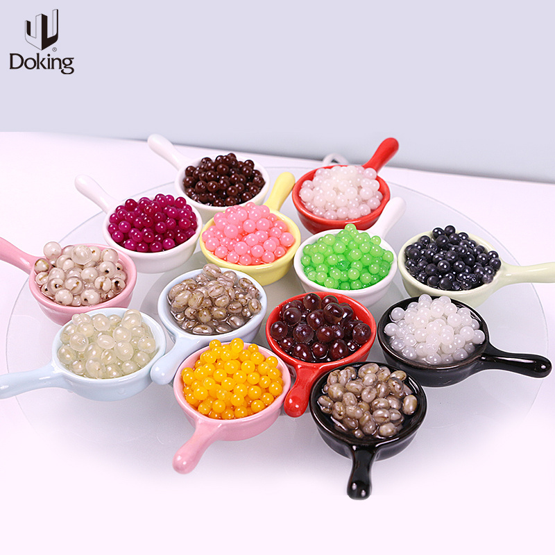 Doking High Quality Iso Haccp Blueberry Flavor Bursting Boba Fruit Juice Popping Boba for Bubble Tea with Blueberry Flavor