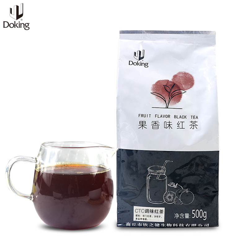 China Doking High Quality Milk Tea Ingredient 5 Pounds Aroma CTC Flavored Black Tea For Milk Tea