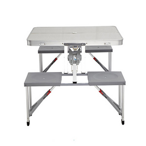 100% Test Trade Assurance Multi-Function Camping Picnic Aluminum Folding Picnic Table And Bench